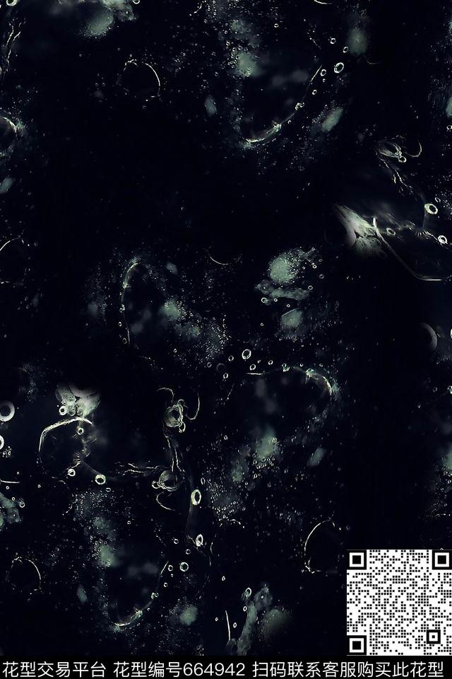 男装抽象细胞数码印花华亿平台下载（图片编号: 664942） - 瓦栏（Walan）