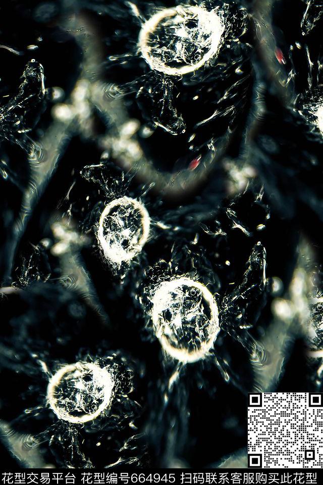 男装抽象细胞数码印花华亿平台下载（图片编号: 664945） - 瓦栏（Walan）