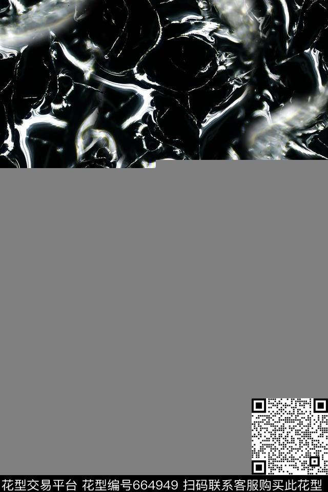 男装抽象细胞数码印花华亿平台下载（图片编号: 664949） - 瓦栏（Walan）