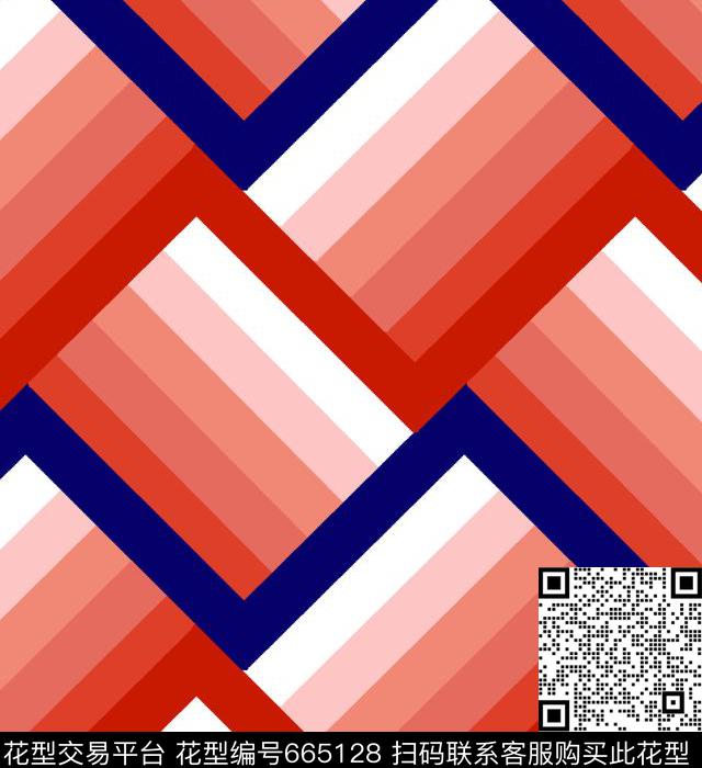 大气仿大牌几何传统印花华亿平台下载（图片编号: 665128） - 瓦栏（Walan）