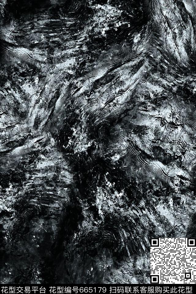 抽象男装朦胧数码印花华亿平台下载（图片编号: 665179） - 瓦栏（Walan）