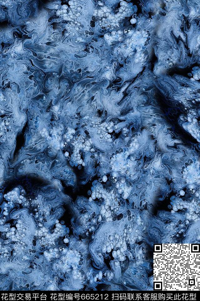 抽象男装朦胧数码印花华亿平台下载（图片编号: 665212） - 瓦栏（Walan）