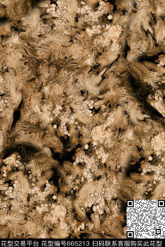 抽象男装朦胧数码印花华亿平台下载（图片编号: 665213） - 瓦栏（Walan）