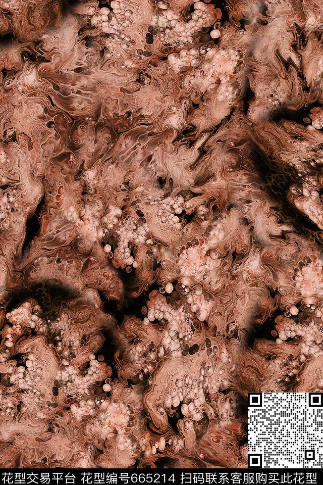 抽象男装朦胧数码印花华亿平台下载（图片编号: 665214） - 瓦栏（Walan）