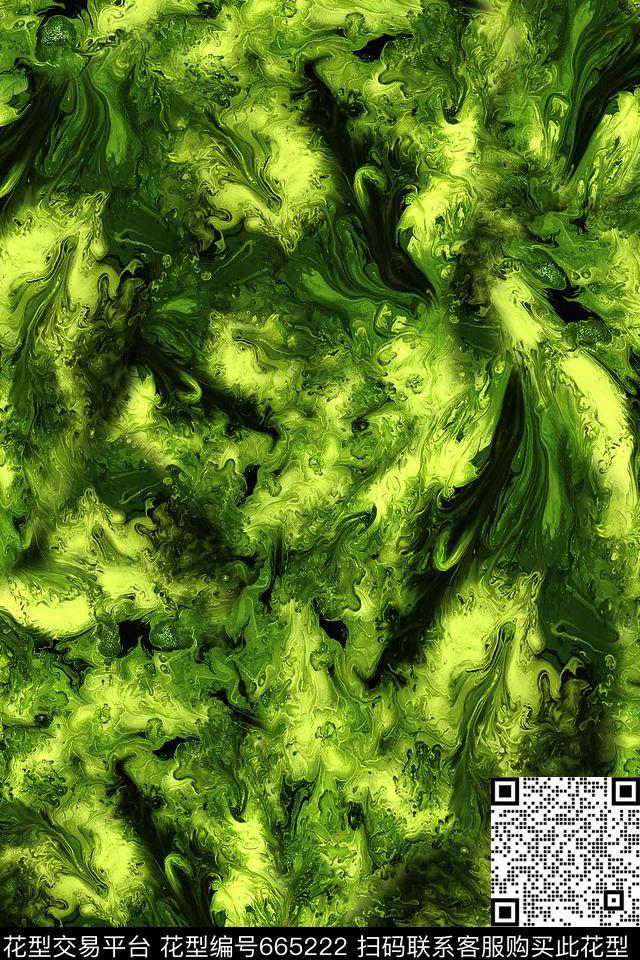 抽象男装朦胧数码印花华亿平台下载（图片编号: 665222） - 瓦栏（Walan）