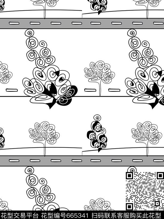 几何抽象线条传统印花华亿平台下载（图片编号: 665341） - 瓦栏（Walan）
