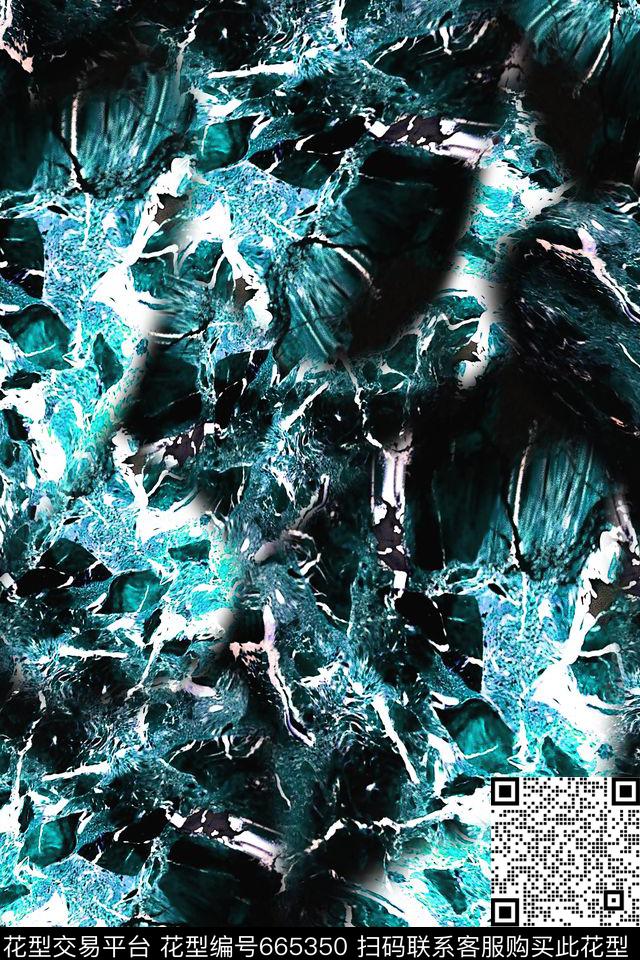 抽象男装朦胧数码印花华亿平台下载（图片编号: 665350） - 瓦栏（Walan）