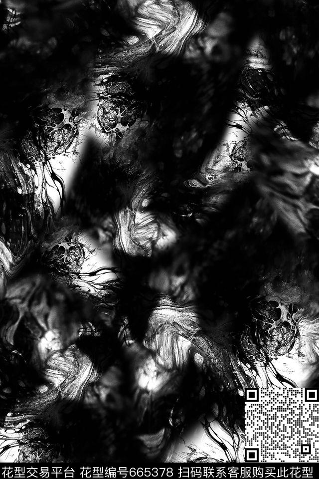 抽象朦胧流彩数码印花华亿平台下载（图片编号: 665378） - 瓦栏（Walan）