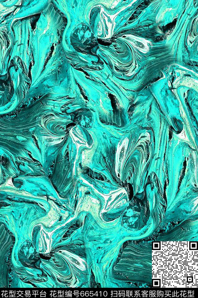 抽象朦胧流彩数码印花华亿平台下载（图片编号: 665410） - 瓦栏（Walan）