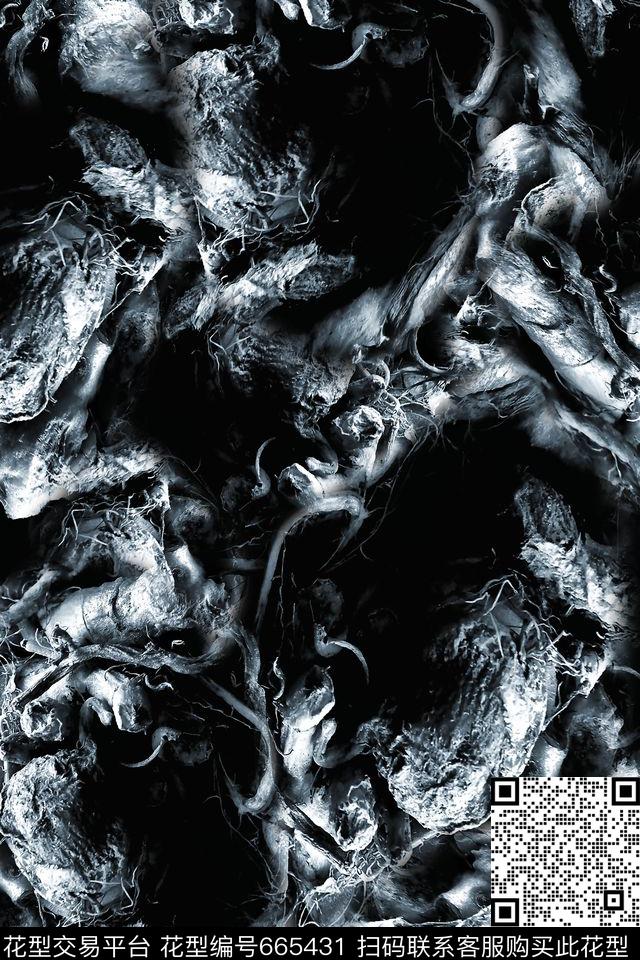 抽象根须户外数码印花华亿平台下载（图片编号: 665431） - 瓦栏（Walan）