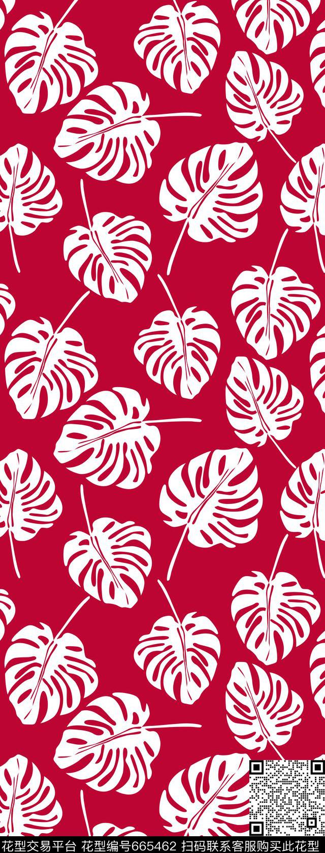 叶子简洁时尚丝巾长巾传统印花华亿平台下载（图片编号: 665462） - 瓦栏（Walan）