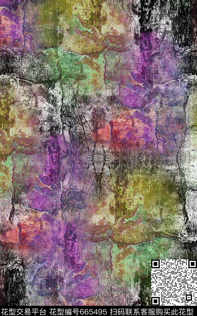 纹理笔刷大理石数码印花华亿平台下载（图片编号: 665495） - 瓦栏（Walan）