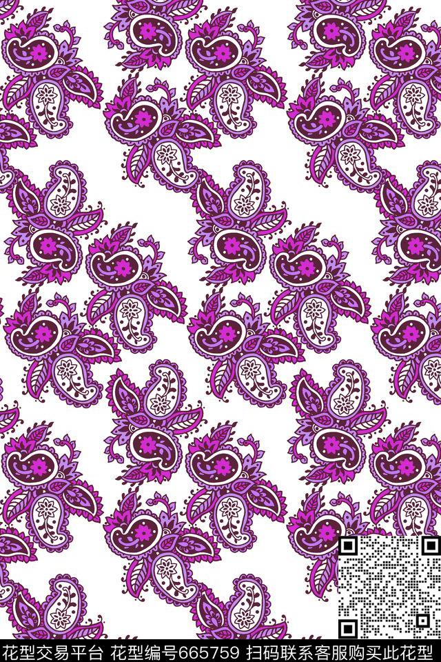 佩斯利民族风男装传统印花华亿平台下载（图片编号: 665759） - 瓦栏（Walan）