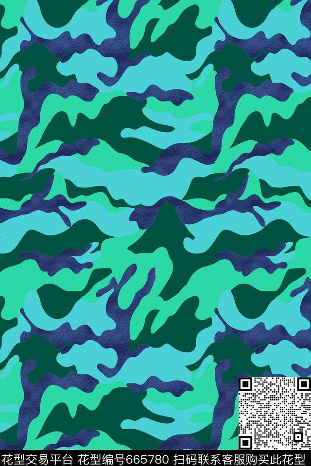 动物迷彩牛仔布纹牛仔华亿平台数码印花华亿平台下载（图片编号: 665780） - 瓦栏（Walan）
