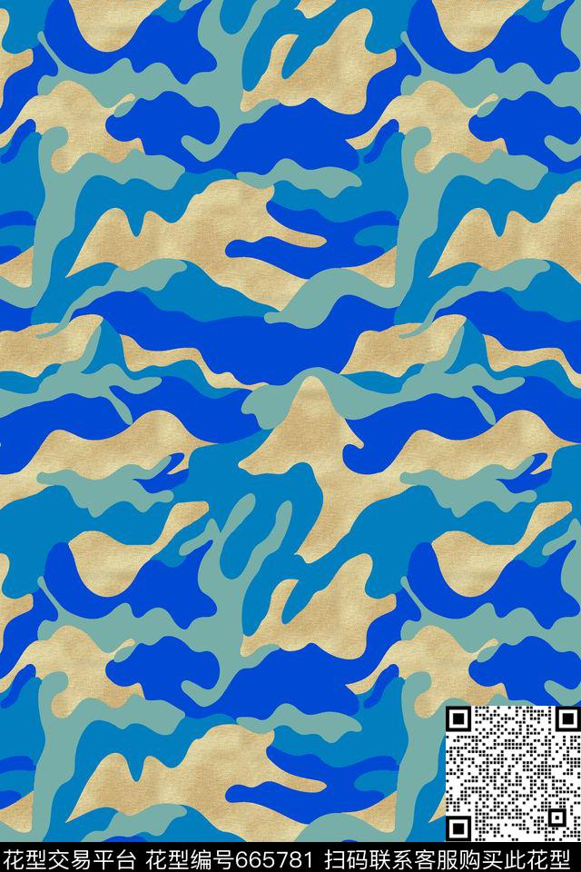 动物迷彩牛仔布纹牛仔华亿平台数码印花华亿平台下载（图片编号: 665781） - 瓦栏（Walan）