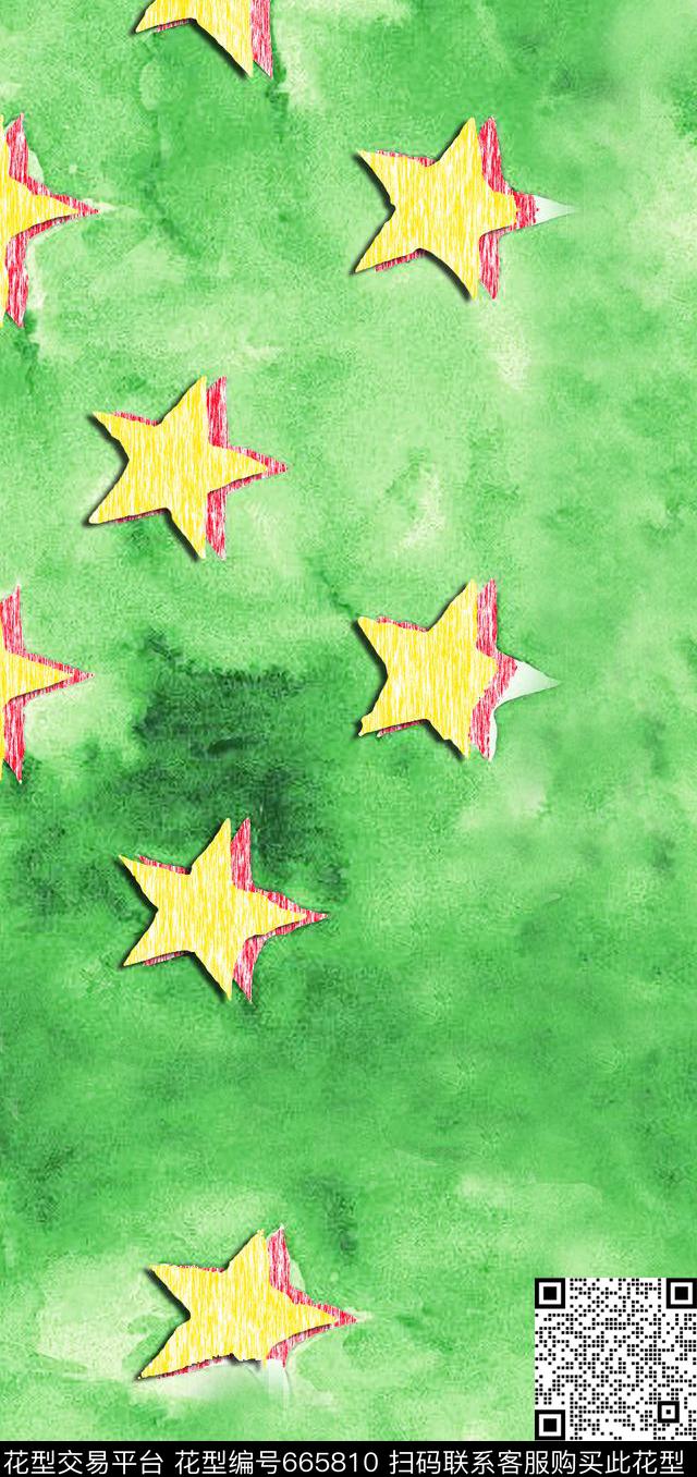 星星大海水纹数码印花华亿平台下载（图片编号: 665810） - 瓦栏（Walan）