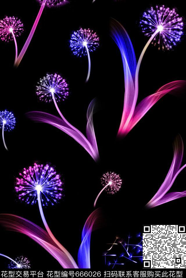 面料花小碎花循环回味数码印花华亿平台下载（图片编号: 666026） - 瓦栏（Walan）