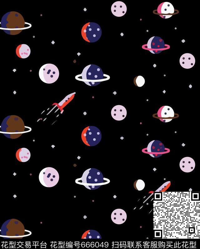 宇宙圆点传统印花华亿平台下载（图片编号: 666049） - 瓦栏（Walan）