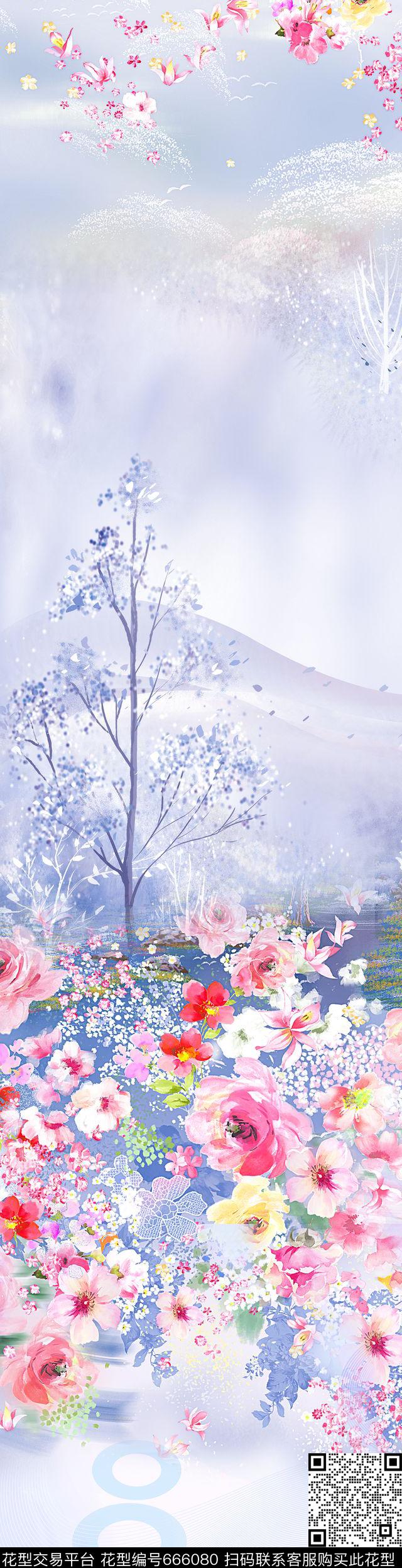 淑女大牌风莫妮卡-定位华亿平台传统印花华亿平台下载（图片编号: 666080） - 瓦栏（Walan）