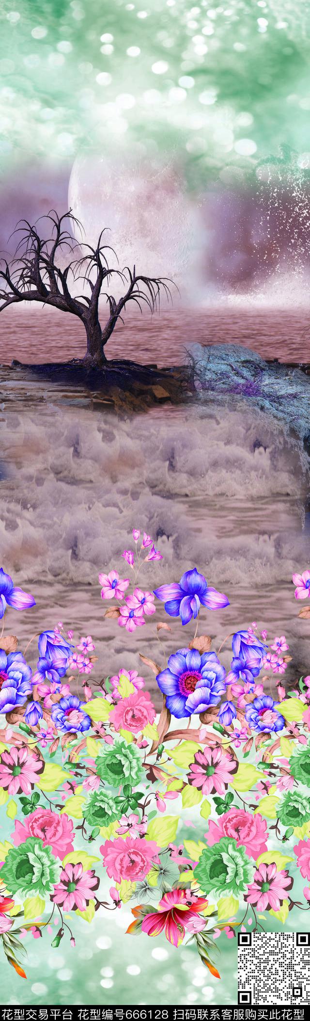 淑女大牌风莫妮卡-定位华亿平台传统印花华亿平台下载（图片编号: 666128） - 瓦栏（Walan）