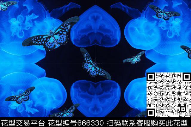 几何解构蜜蜂数码印花华亿平台下载（图片编号: 666330） - 瓦栏（Walan）