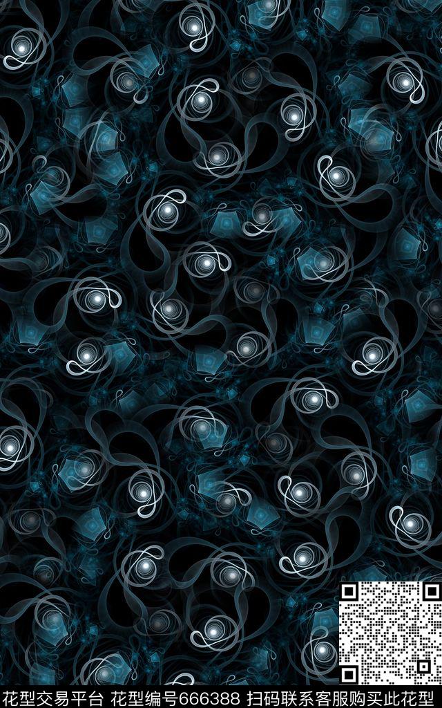 纹理分形肌理数码印花华亿平台下载（图片编号: 666388） - 瓦栏（Walan）