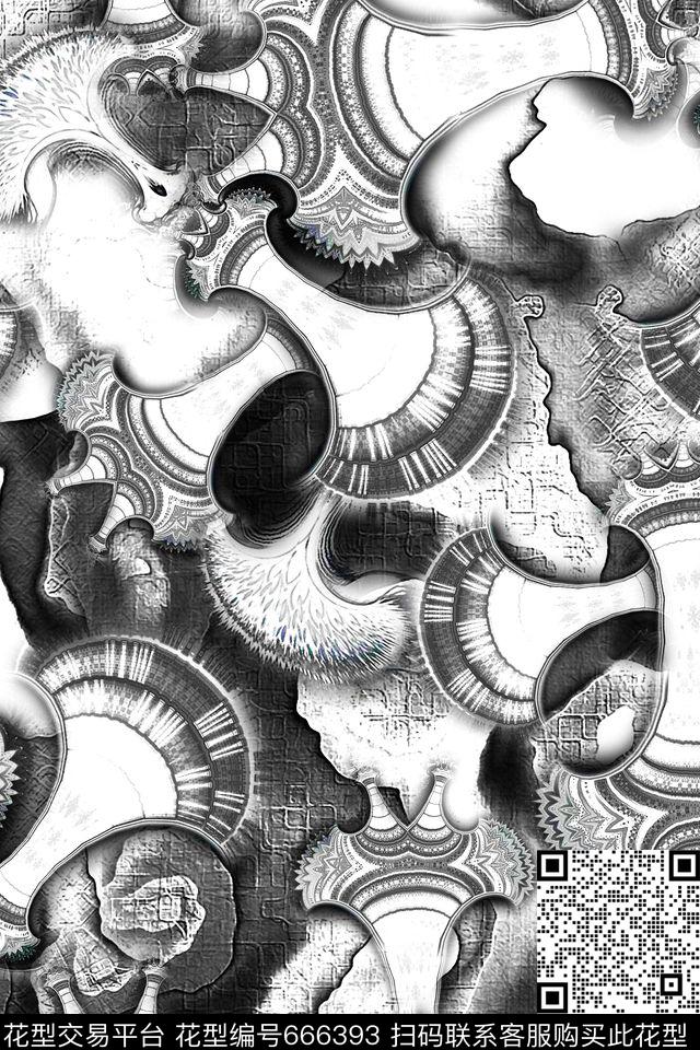 复古民族风部落数码印花华亿平台下载（图片编号: 666393） - 瓦栏（Walan）