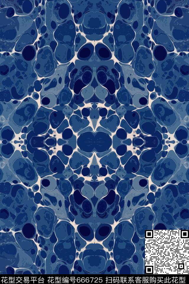 色块肌理抽象传统印花华亿平台下载（图片编号: 666725） - 瓦栏（Walan）