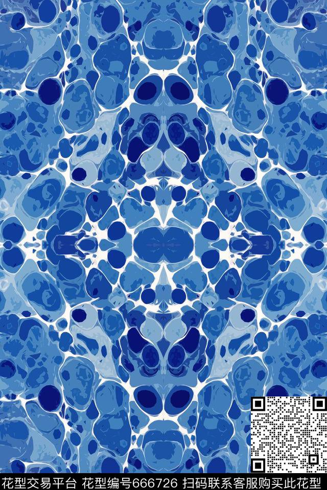 色块肌理抽象传统印花华亿平台下载（图片编号: 666726） - 瓦栏（Walan）