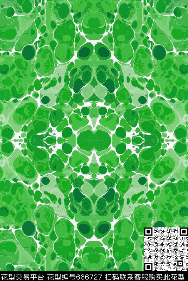 色块肌理抽象传统印花华亿平台下载（图片编号: 666727） - 瓦栏（Walan）