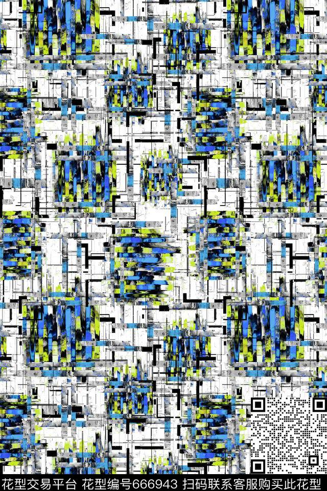 几何数码印花华亿平台下载（图片编号: 666943） - 瓦栏（Walan）