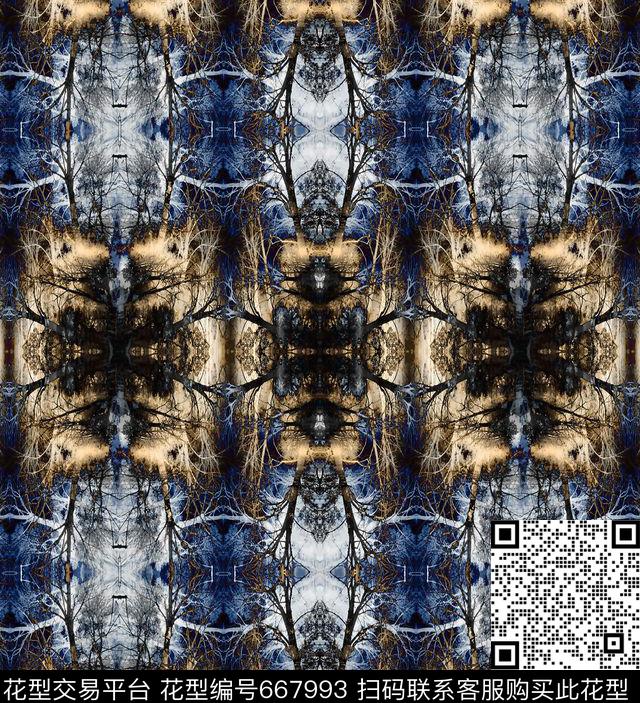 抽象泳装男装数码印花华亿平台下载（图片编号: 667993） - 瓦栏（Walan）