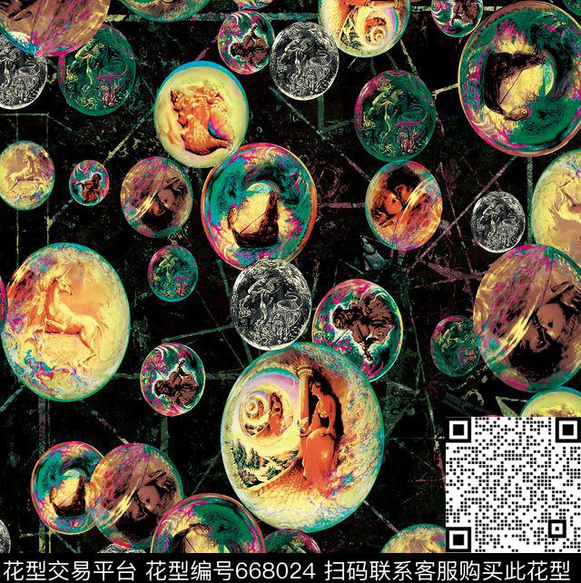 几何数码印花华亿平台下载（图片编号: 668024） - 瓦栏（Walan）