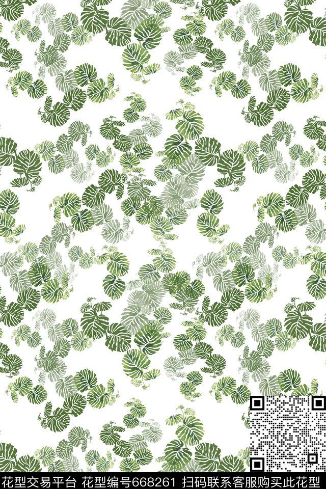 热带海滨度假棕榈叶热带植物数码印花华亿平台下载（图片编号: 668261） - 瓦栏（Walan）