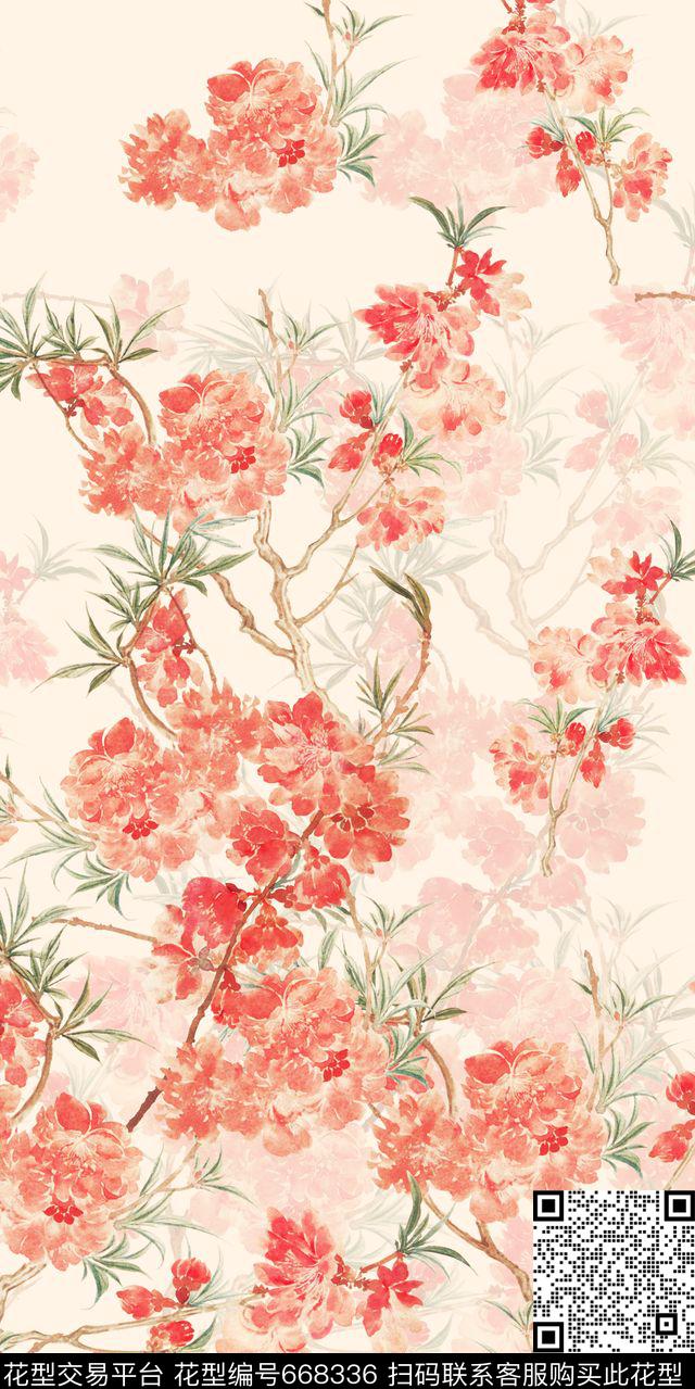花卉小碎花小花数码印花华亿平台下载（图片编号: 668336） - 瓦栏（Walan）