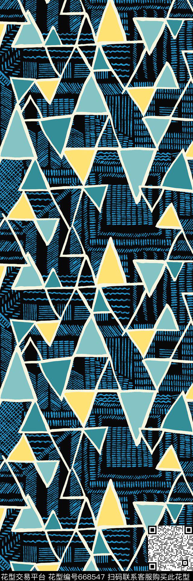 民族风解构三角形传统印花华亿平台下载（图片编号: 668547） - 瓦栏（Walan）