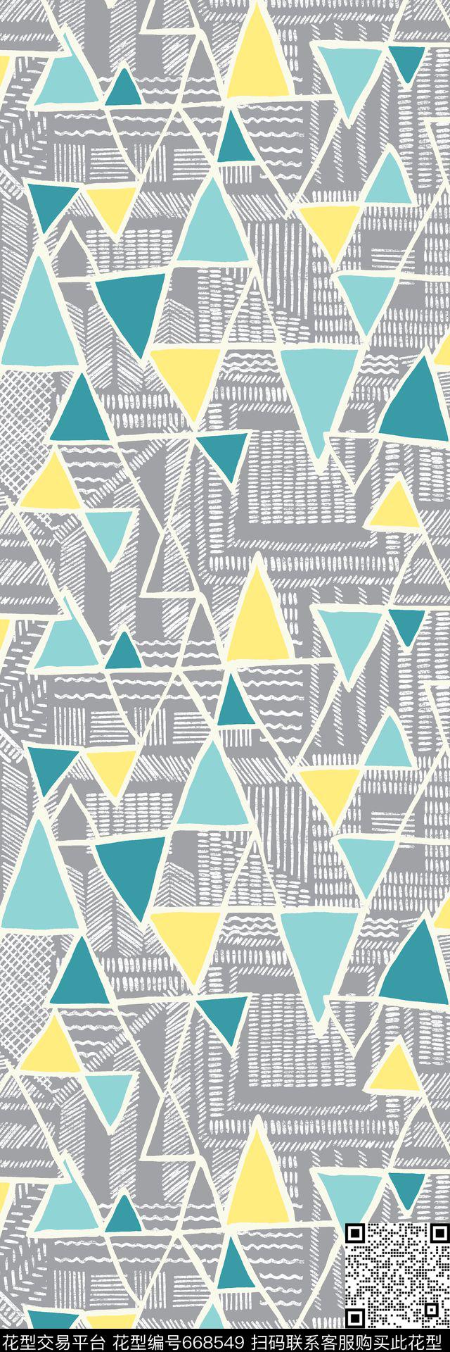 民族风解构三角形传统印花华亿平台下载（图片编号: 668549） - 瓦栏（Walan）