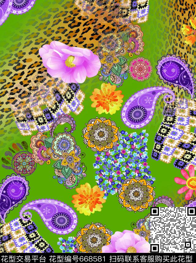 莫妮卡-女装华亿平台数码印花华亿平台下载（图片编号: 668581） - 瓦栏（Walan）