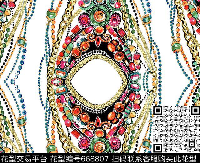 宝石欧式传统印花华亿平台下载（图片编号: 668807） - 瓦栏（Walan）