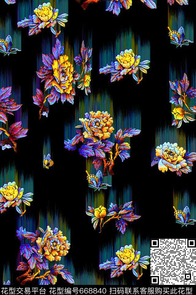 时尚女装数码印花华亿平台下载（图片编号: 668840） - 瓦栏（Walan）