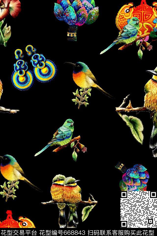 时尚女装数码印花华亿平台下载（图片编号: 668843） - 瓦栏（Walan）