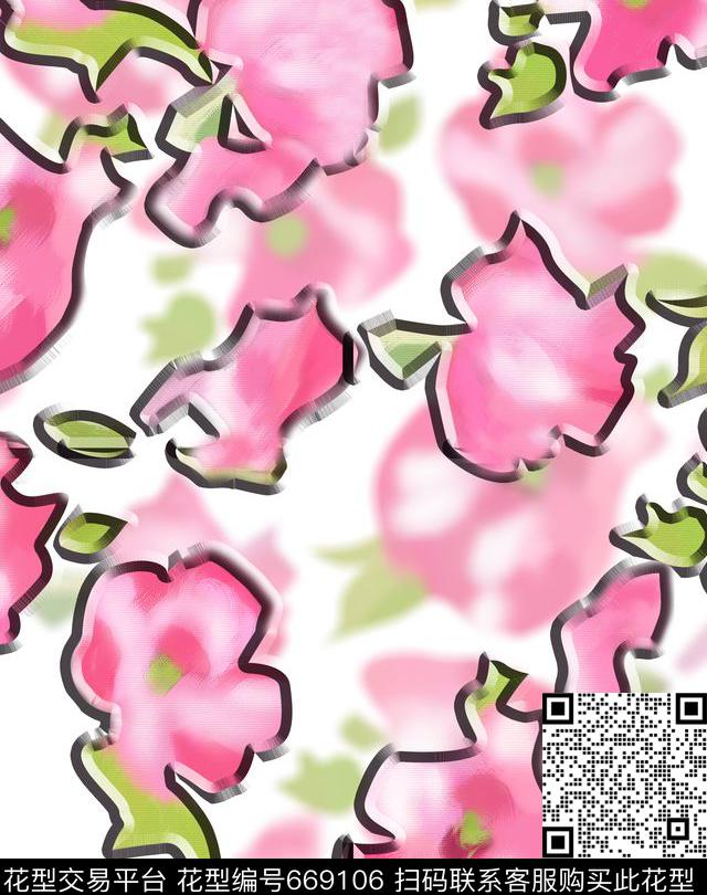 莫妮卡-大牌华亿平台数码印花华亿平台下载（图片编号: 669106） - 瓦栏（Walan）