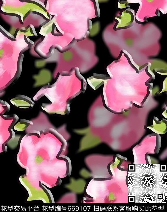 莫妮卡-大牌华亿平台数码印花华亿平台下载（图片编号: 669107） - 瓦栏（Walan）