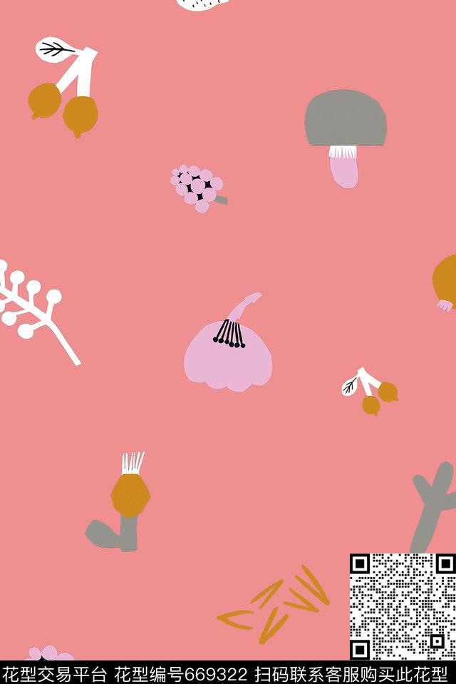 趣味休闲卡通传统印花华亿平台下载（图片编号: 669322） - 瓦栏（Walan）