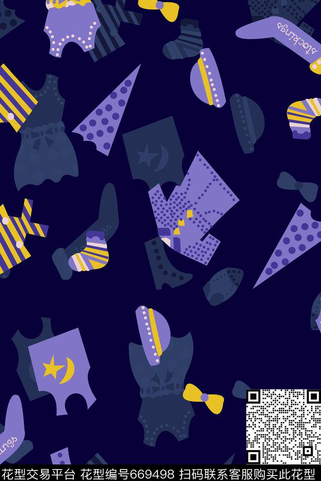 不规则几何趣味色块传统印花华亿平台下载（图片编号: 669498） - 瓦栏（Walan）