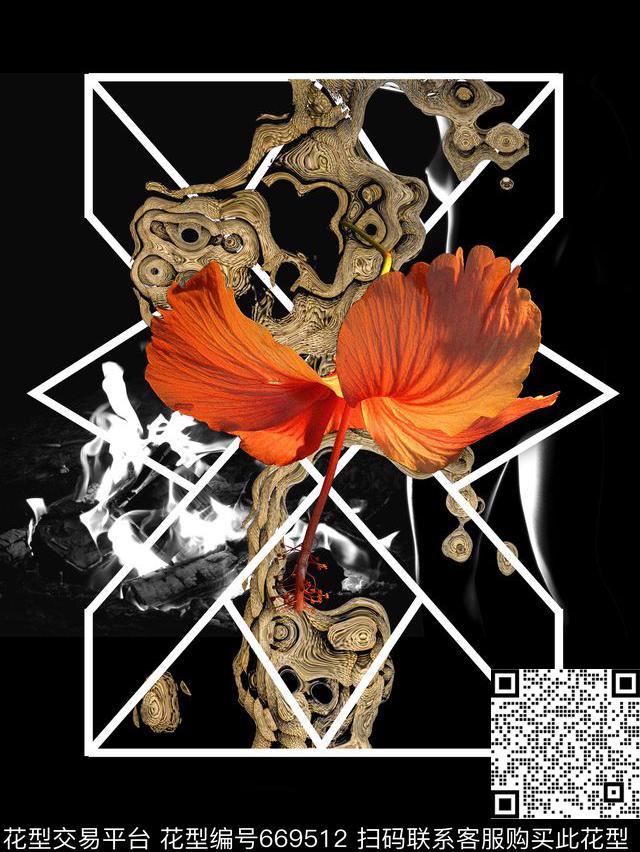 趣味花朵纪梵希givenchy数码印花华亿平台下载（图片编号: 669512） - 瓦栏（Walan）