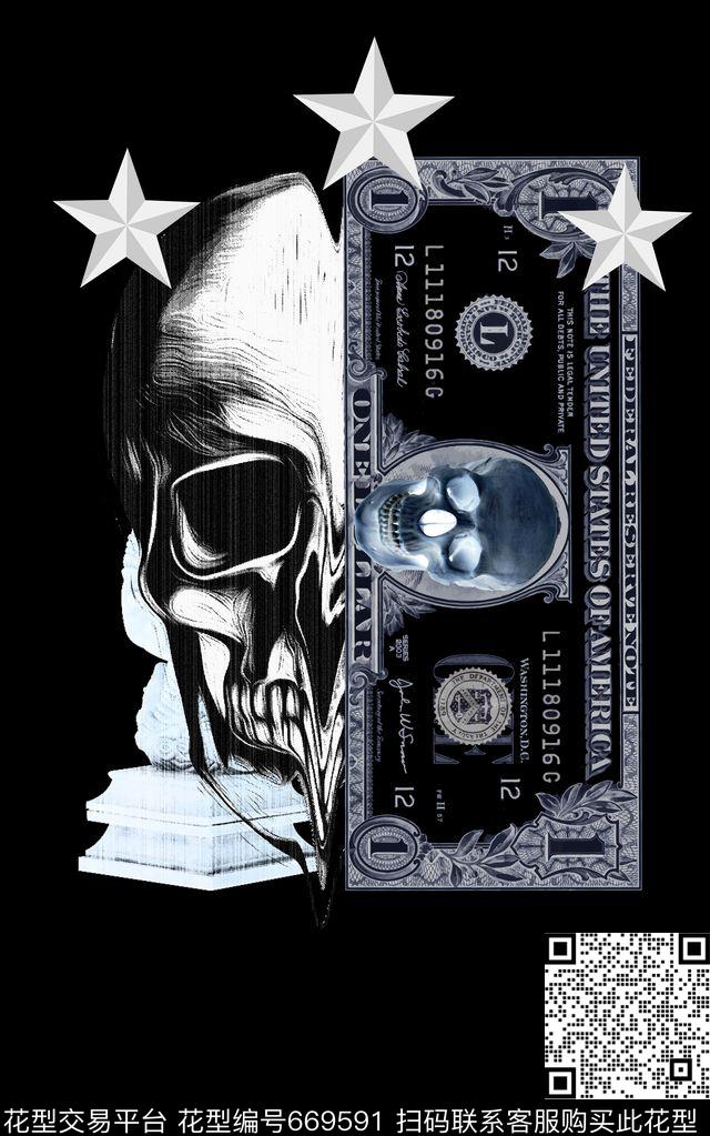 T桖卫衣印花罗马巴洛克花纹PLEIN风格数码印花华亿平台下载（图片编号: 669591） - 瓦栏（Walan）