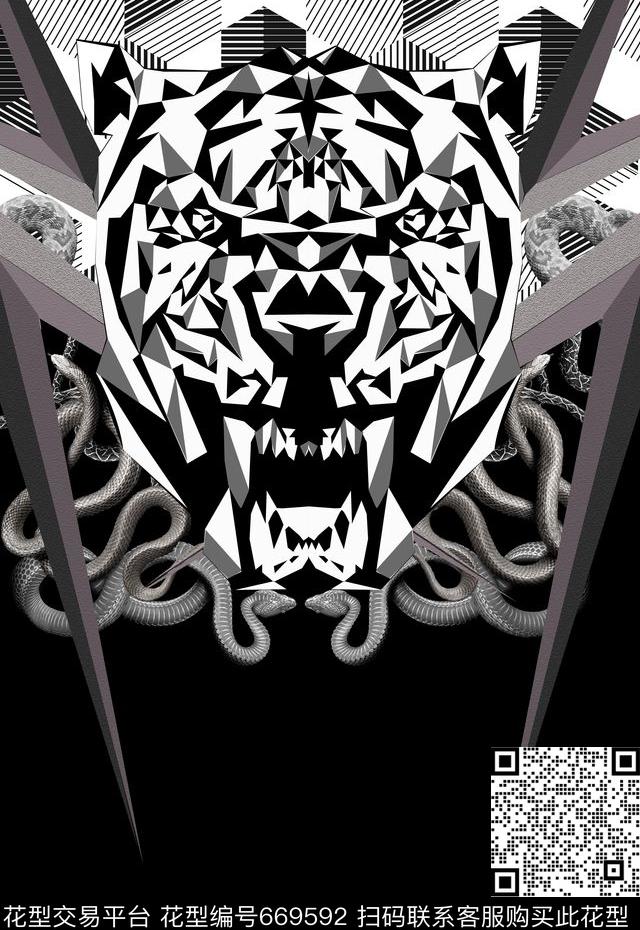 T桖卫衣印花罗马巴洛克花纹PLEIN风格数码印花华亿平台下载（图片编号: 669592） - 瓦栏（Walan）