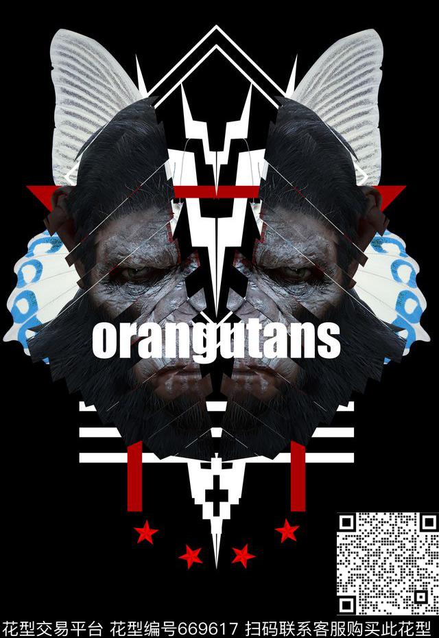 个性男装印花定位男装印花T桖卫衣印花数码印花华亿平台下载（图片编号: 669617） - 瓦栏（Walan）