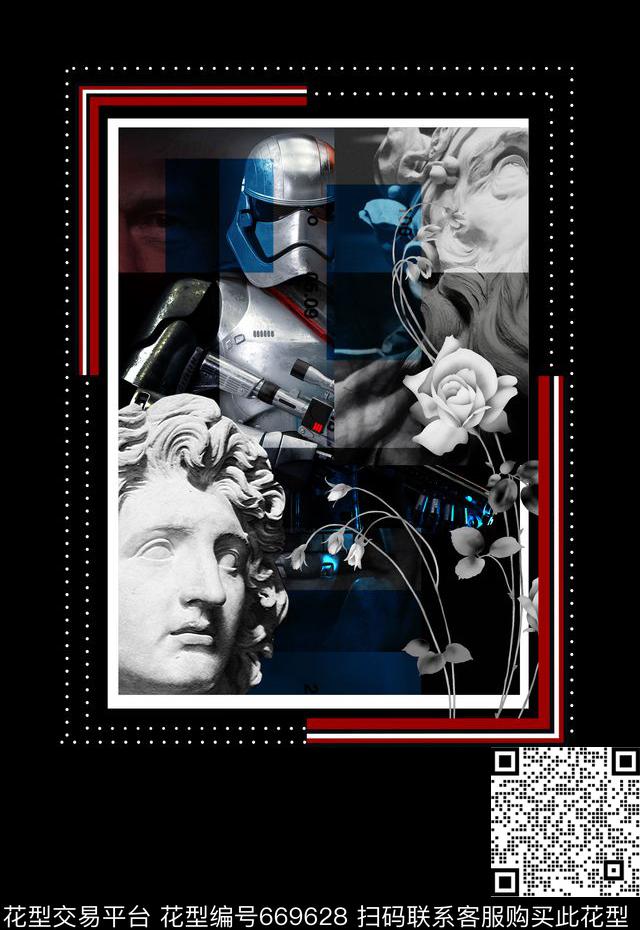 个性男装印花定位男装印花男装印花数码印花华亿平台下载（图片编号: 669628） - 瓦栏（Walan）